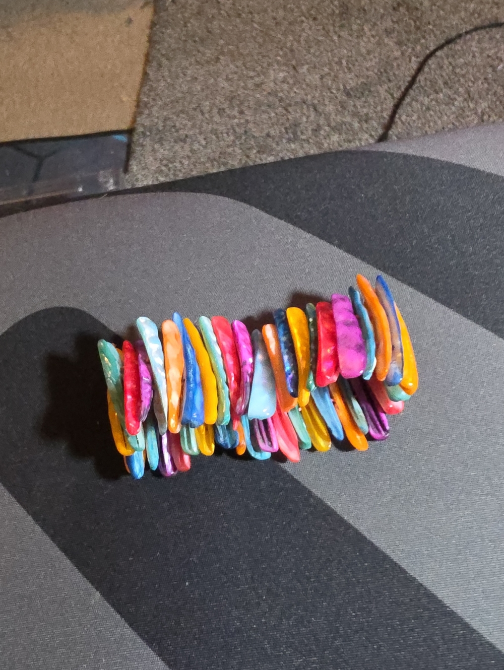 Colorful Multicolor Women’s Stretch Shell Bracelet